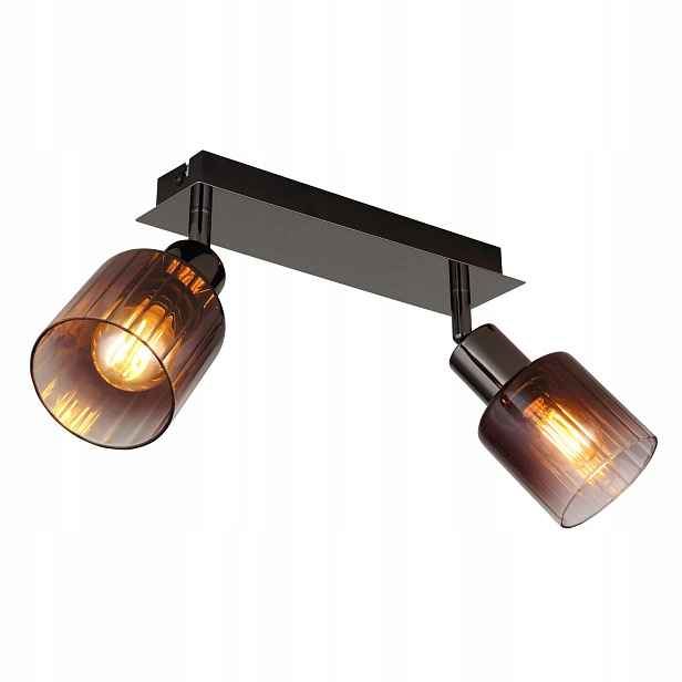 Stropní reflektor Spot Černý Moderní Satella 2xE14 Globo Lighting 18 cm