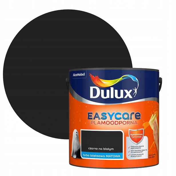 Dulux Easycare 2,5 L Černý Na Bílém