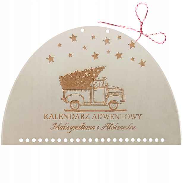 Dřevěný Adventní Kalendář Diy Základní Deska S Gravírováním Jméno Dítěte