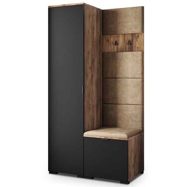 MASSENO MODERNÍ PŘEDSÍŇOVÁ SESTAVA LORI, 95/181/51 cm, dub Lefkas