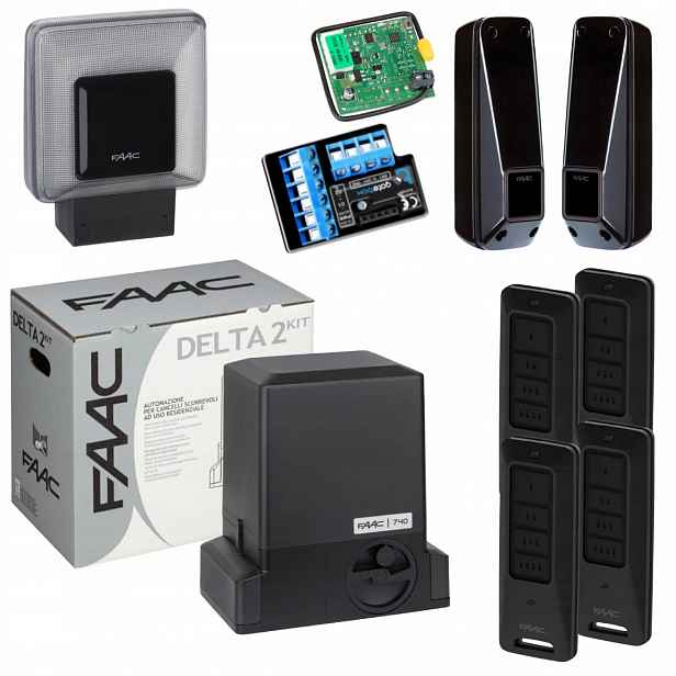 Faac DELTA2+ Modul WiFi Lampa+ Pilot XT4 Fds 4ks pohon posuvné brány