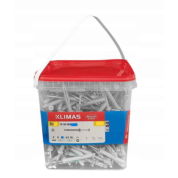 Kolíky pro rychlou montáž 8x80 mm pro zatloukání 300 ks Kbelík