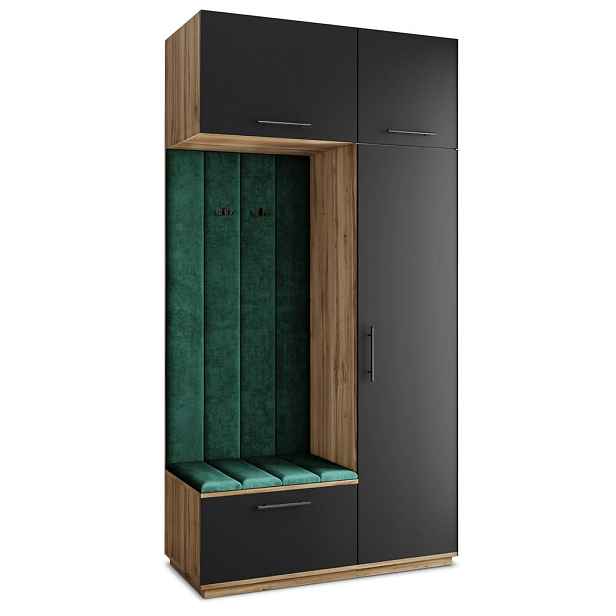 MASSENO MODERNÍ PŘEDSÍŇOVÁ SESTAVA REMA, 120/240/60 cm, dub Wotan