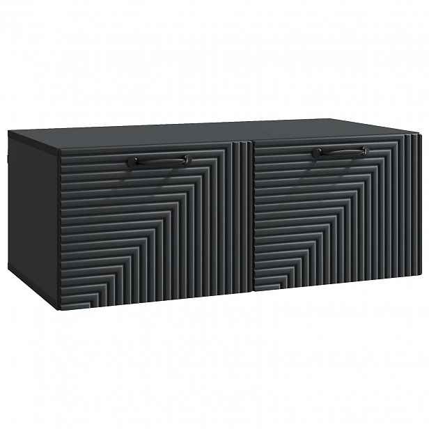 vidaXL Nástěnná TV skříň Černá 78,5 x 41 x 30 cm Kompozitní dřevo