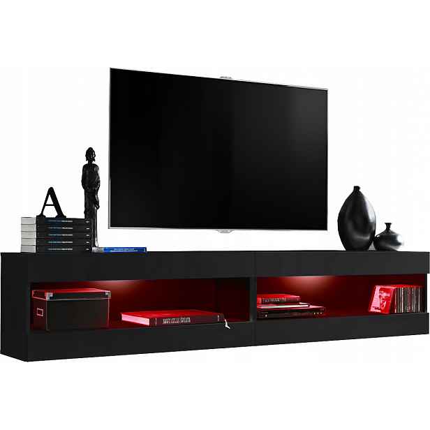 Sada Rtv nábytku Tivoli SET4 Černá/Černá, Rgb Led