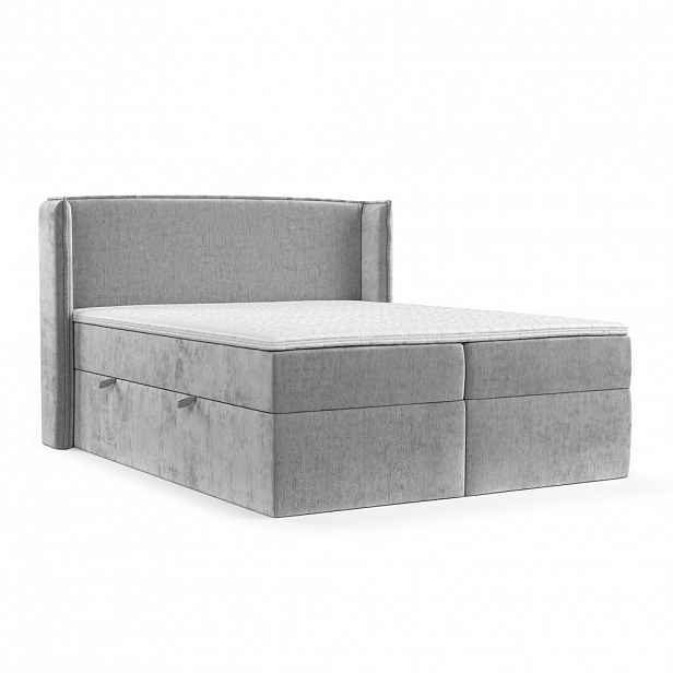 AltaBeds POSTEL BOXSPRING VIVA 180/200 Světle šedá