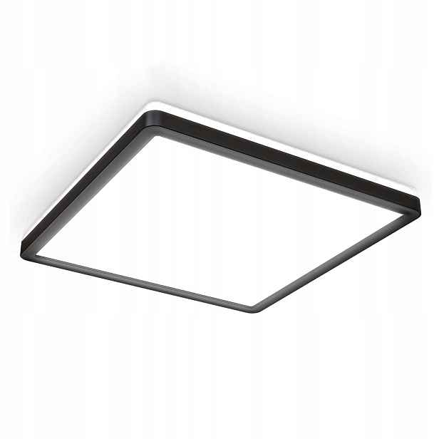 Stropní Svítidlo Led 15W koupelnová lampa IP44 stropní černá barva Neutrální