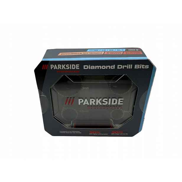Diamantové vrtáky Parkside Performance (ø 18, 22, 27, 35 mm) 4052916350065