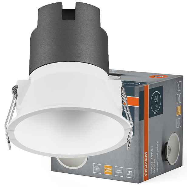 Stropní podomítkové svítidlo Kulaté Stropní Svítidlo 10W 3000K Teplá 800lm Osram