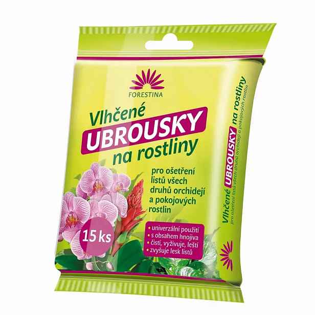 Vlhčené ubrousky na rostliny