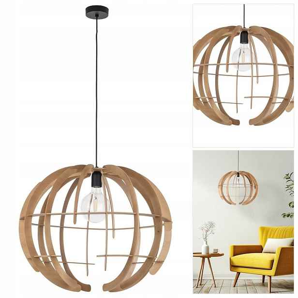 Závěsná lampa Venus hnědá, moderní design, zlatý lesk v kuchyni Tk Lighting