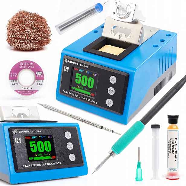 Pájecí stanice 180W Techrebal T21-BGA Sada Flux RMA-223 Cín Bga