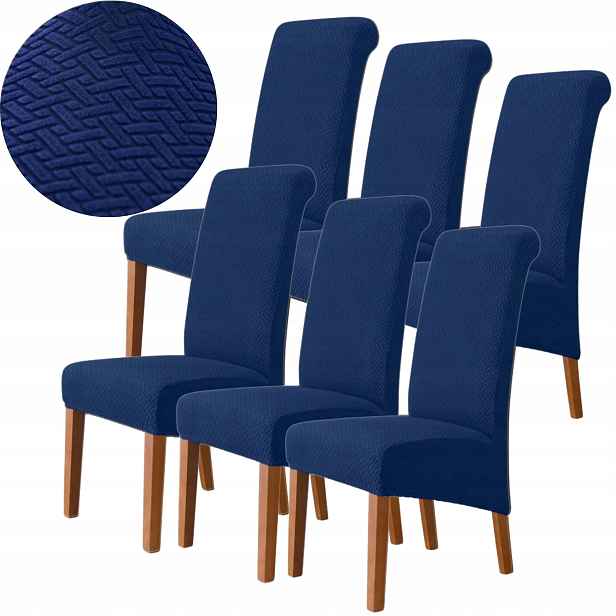 6 X Potah Na Židli Žakár Jedle Premium Elastický Salon Oeko-tex