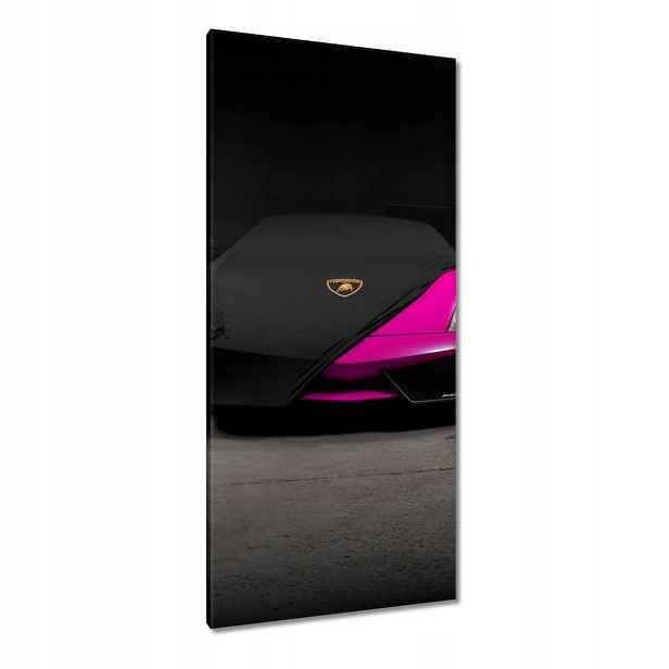 Obrazy 55x115 Růžové sportovní auto