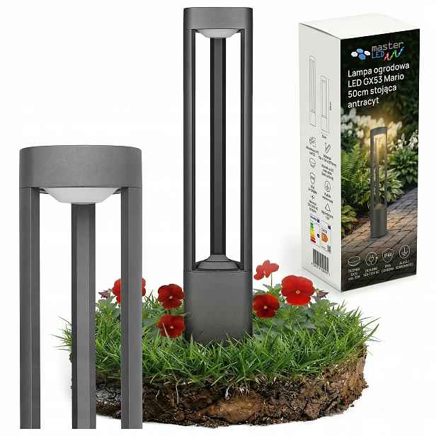 Zahradní Led lampa 50 cm, venkovní stojanový sloupek GX53 Led