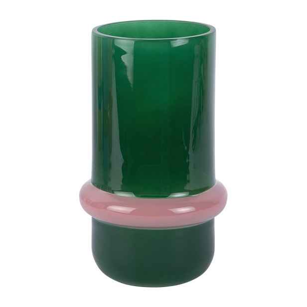 Zelená skleněná váza (výška 22 cm) Animado Anillo – PT LIVING