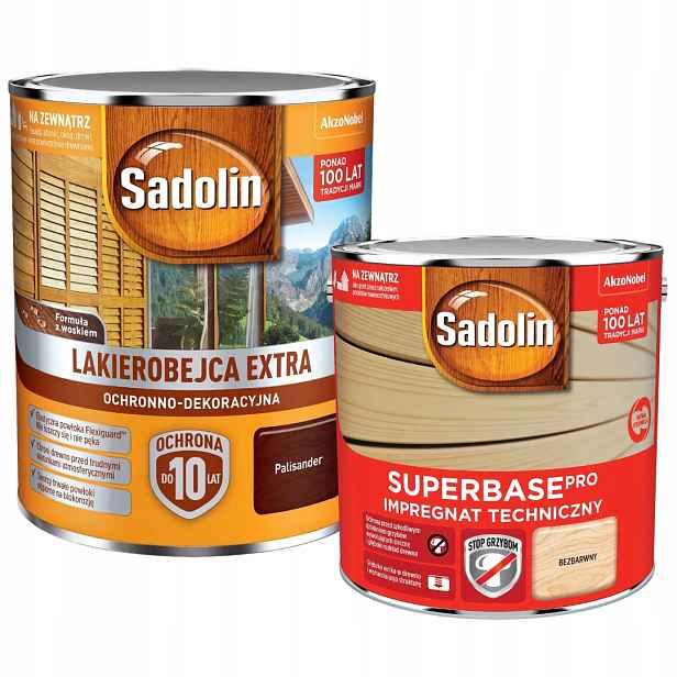 Sadolin Extra Lakový Nátěr 5 L Palisandr Sadolin Superbase Grunt 2,5 L