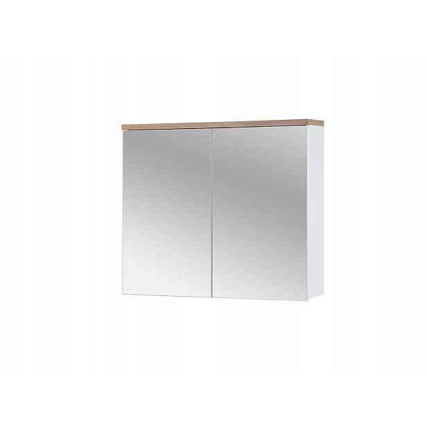 Szafka z lustrem 80 cm Bali White