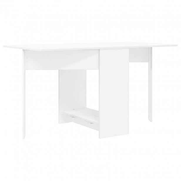 vidaXL Jídelní stůl 138 x 70 x 73,5 cm Kompozitní dřevo Bílá