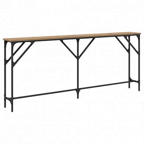 vidaXL Konzolový stolek dub artisan 180 x 23 x 75 cm