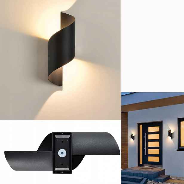 10W Černá Led Nástěnná Lampa Vnitřní 10 x 28 x 10 CM Moderní