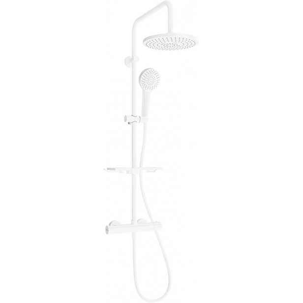 MEXEN - KT05 Sprchový sloup s termostatickou baterií bílé 771500593-20