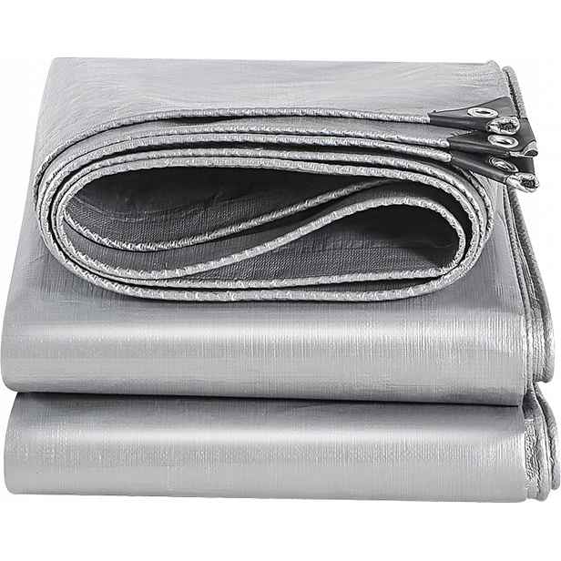Plachta 2x3 m Šedá Vyztužená 650 g/m² Silný Kryt Plachta Hrubá
