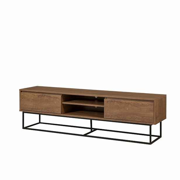 Televizní stolek Rodez Walnut and Black II, L