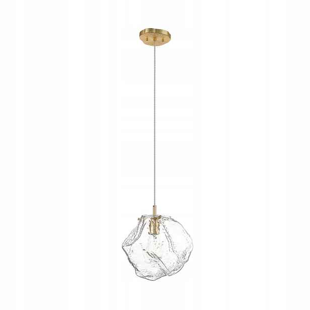 Závěsná lampa zlatý skleněný kámen, moderní glamour Zuma Line