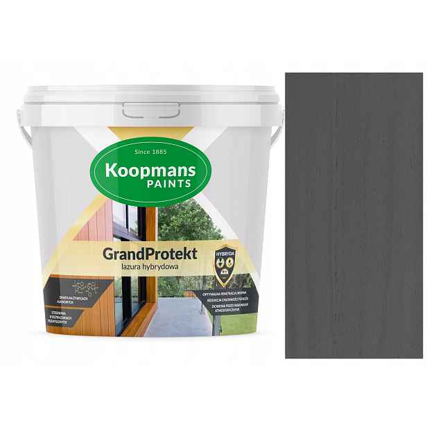 Koopmans GrandProtekt Hybridní Lazura Na Dřevo 3L Surová Světle Modrá 916