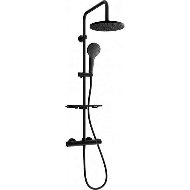 MEXEN - KT05 sprchový sloup s termostatickou baterií černá 771500593-70