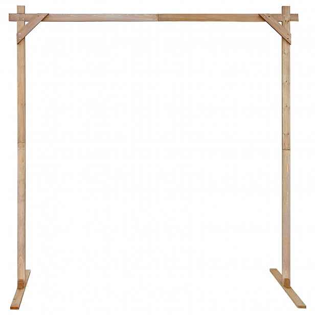 vidaXL Svatební oblouk Světle hnědá 225 x 95 x 226 cm