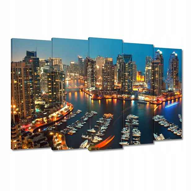 Obrazy 150x95 Dubaj v noci