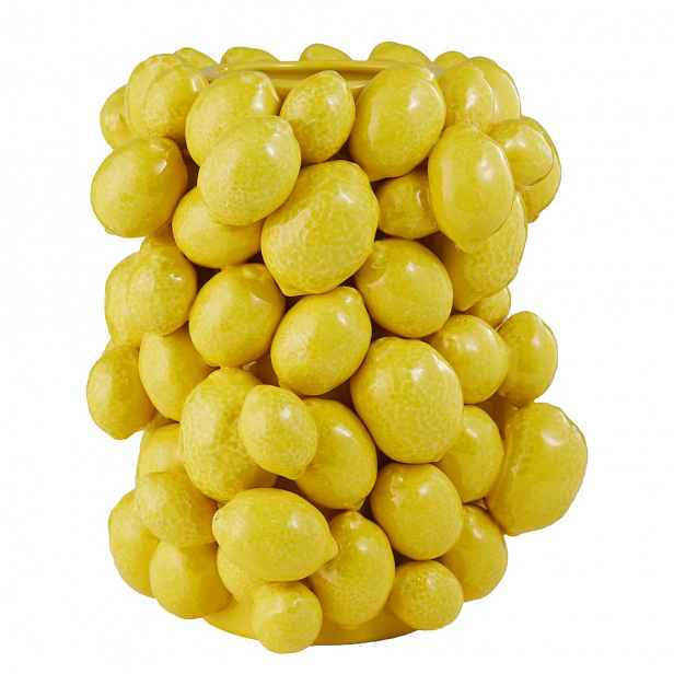 Butlers LEMON Váza 23 cm - žlutá