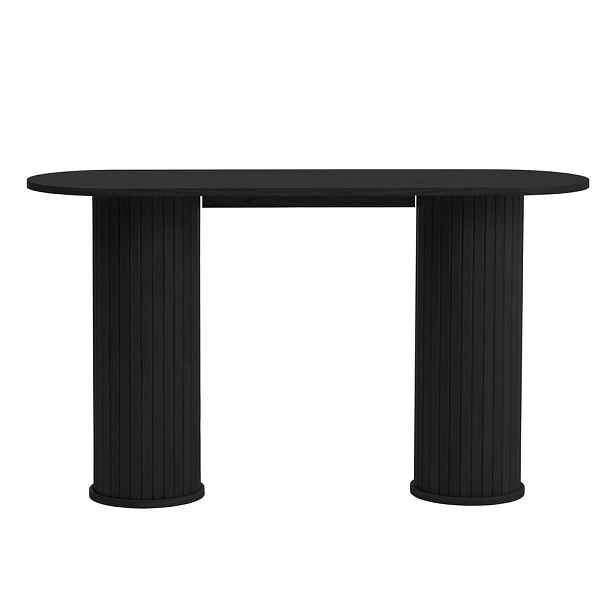 Černý konzolový stolek 40x130 cm Nola – Unique Furniture