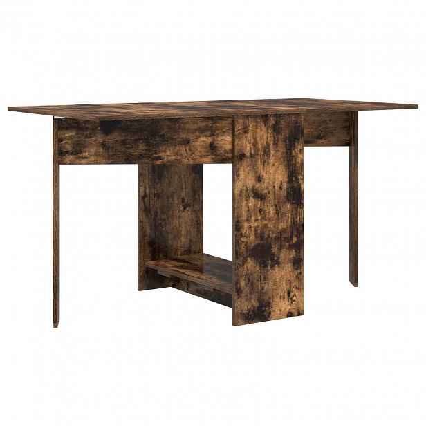 vidaXL Jídelní stůl 138 x 70 x 73,5 cm Kompozitní dřevo Kouřový dub