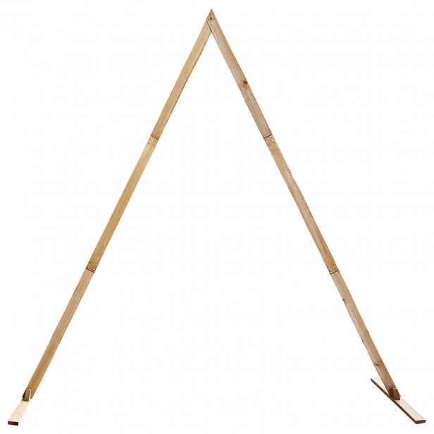 vidaXL Svatební oblouk Světle hnědá 202 x 95 x 254 cm