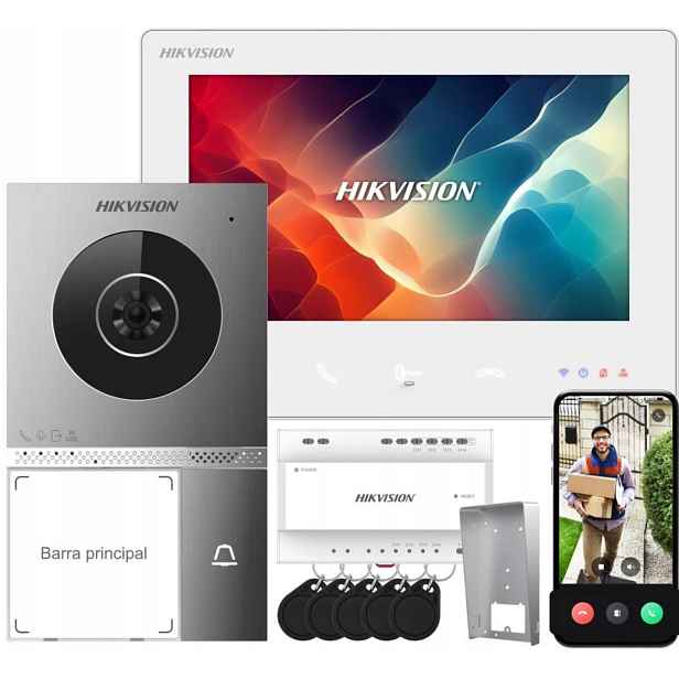 Videotelefonní sada DS-KIS705EY Hikvision 2 žilová pro bránu a bránu
