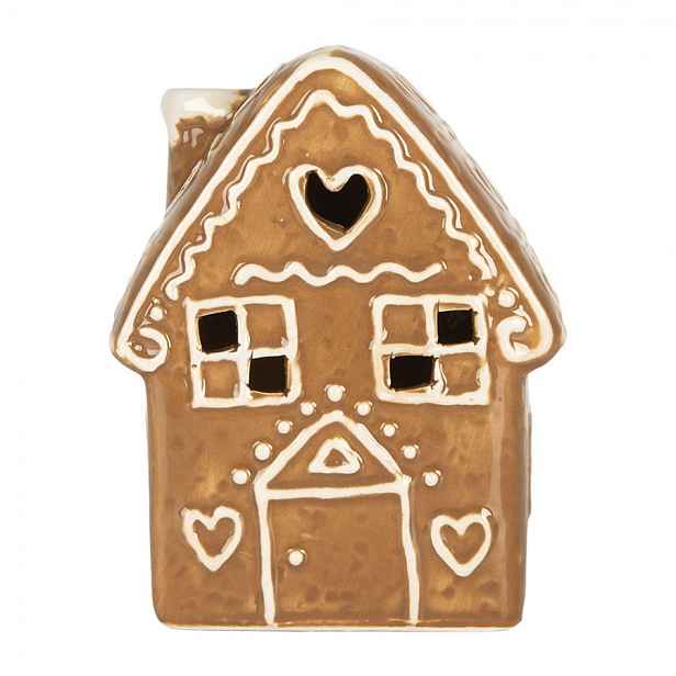 Perníková LED chaloupka Gingerbread Cott - 8*6*11 cm Clayre & Eef