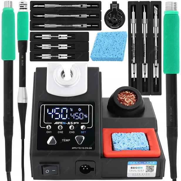 Pájecí Stanice Přesná Páječka Aifen A5 Pro 120W 9GR C245 C210 C115