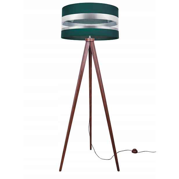 Stojací Lampa Trojnožka Moderní Chromové Led Stínidlo