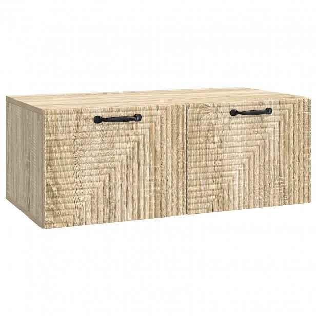 vidaXL Nástěnná TV skříň Dub sonoma 78,5 x 41 x 30 cm Kompozitní dřevo