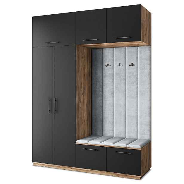 MASSENO MODERNÍ PŘEDSÍŇOVÁ SKŘÍŇ REMA, 180/240/60 cm, dekor dub