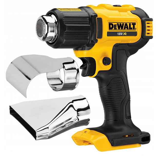 Horkovzdušná Pistole 18V akumulátor 530°C DeWALT DCE530N Body příslušenství