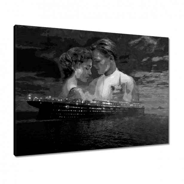 Obrazy 80x60 Titanic Černobílé