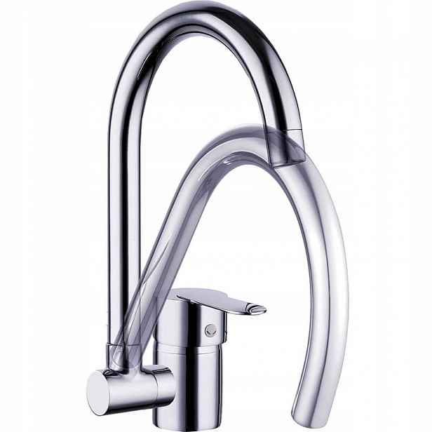Podokenní Kuchyňská Baterie Sklopná Výtoková Trubice Chrom