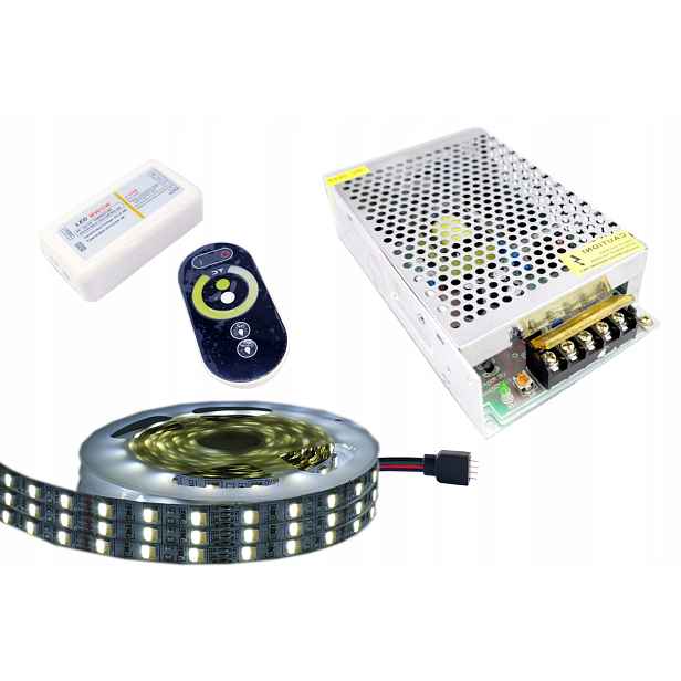 Set Led pásek Cct bílý multiwhite pro podsvícení stropu s dálkovým ovládáním 15 m
