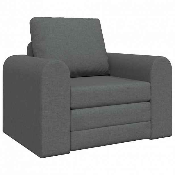 vidaXL Pohovka na spaní Tmavě šedá 98 x 71 x 83 cm textil