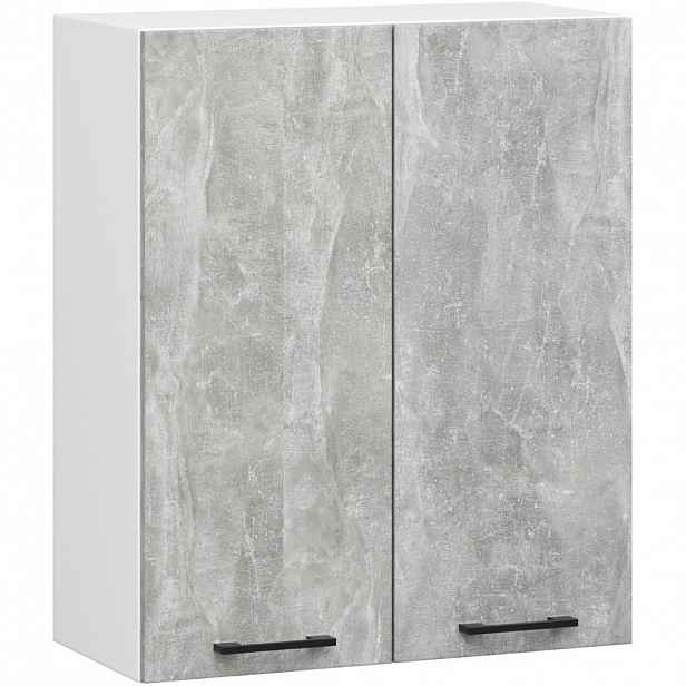 Horní kuchyňská skříňka 60 cm VERMINA - bílá / beton