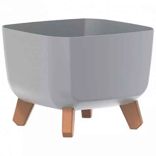 Květináč Gracia Square 39 cm ŠEDÝ DGQL400-443U